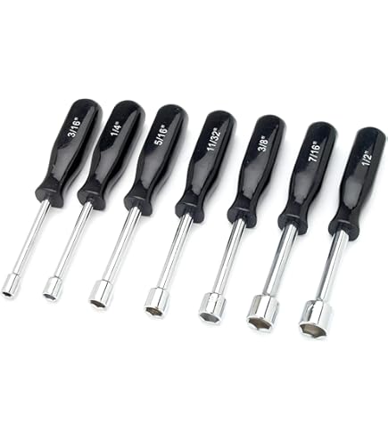 Performance Tool 1910 SAEナットドライバー7点セット Amazon.com: Performance Tool 1910 7-Piece SAE Nut Driver Set for